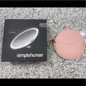 Simple human mirror and case NEW